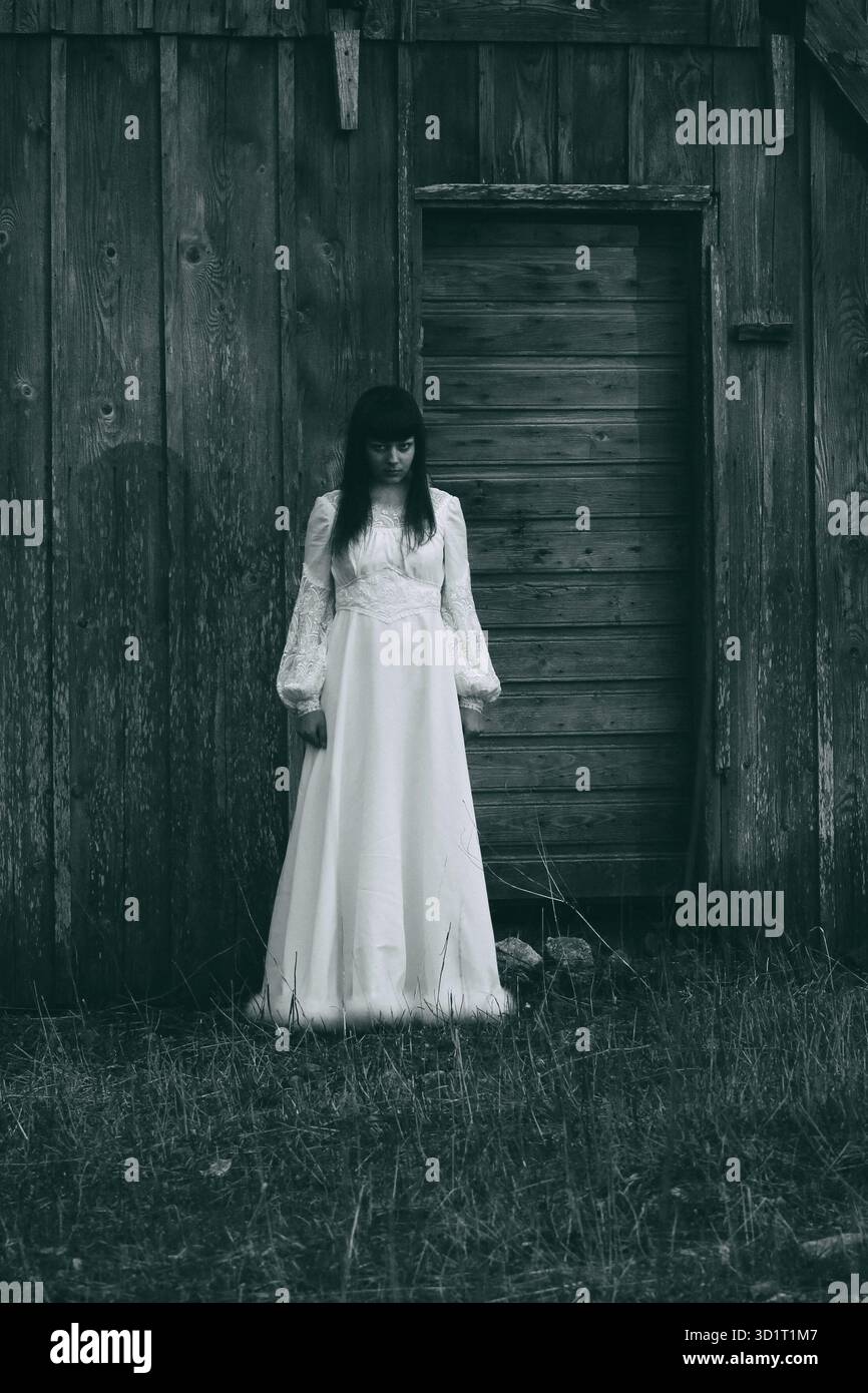 pregnant ladies dress Short pregnancy and nursing dress Patti black and white – Cache Cœur US main image 1