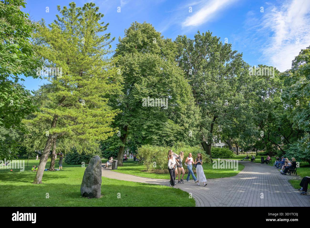 Menschen, Freizeit, Stadtpark, Riga, Lettland Stock Photo
