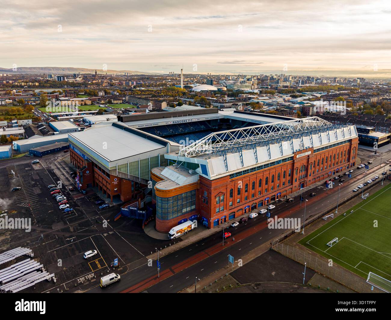 Rangers FC Ibrox Stadium, Glasgow, Scotland, UK Stock Photo