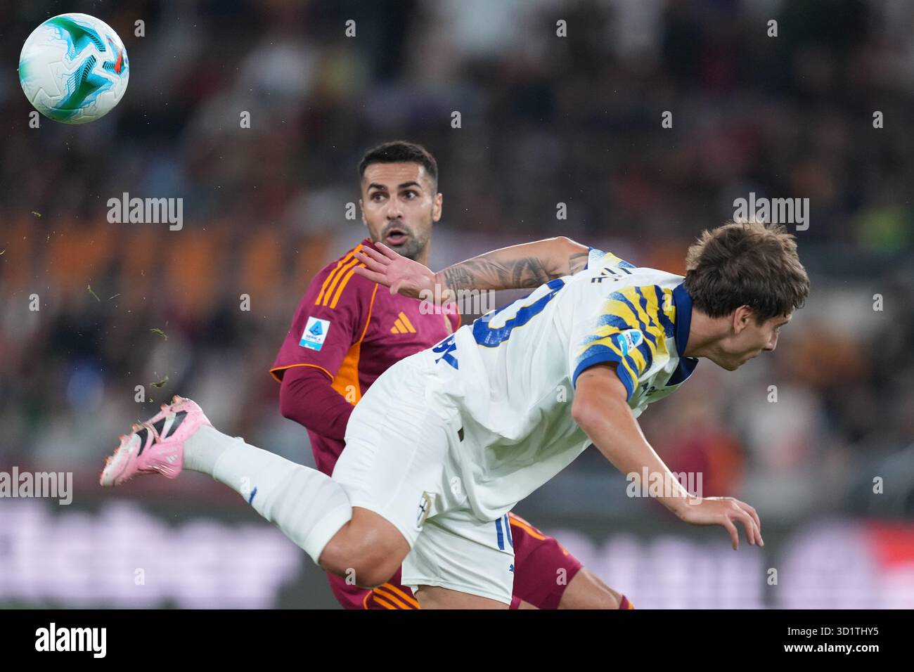 Roma’s Zeki Celik during the Serie A EniLive soccer match between Roma ...