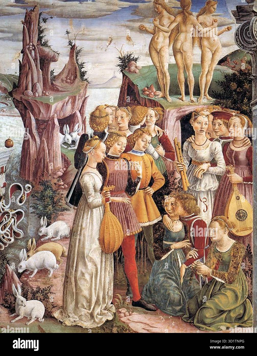 Allegory of April – Triumph of Venus is a fresco by Francesco del