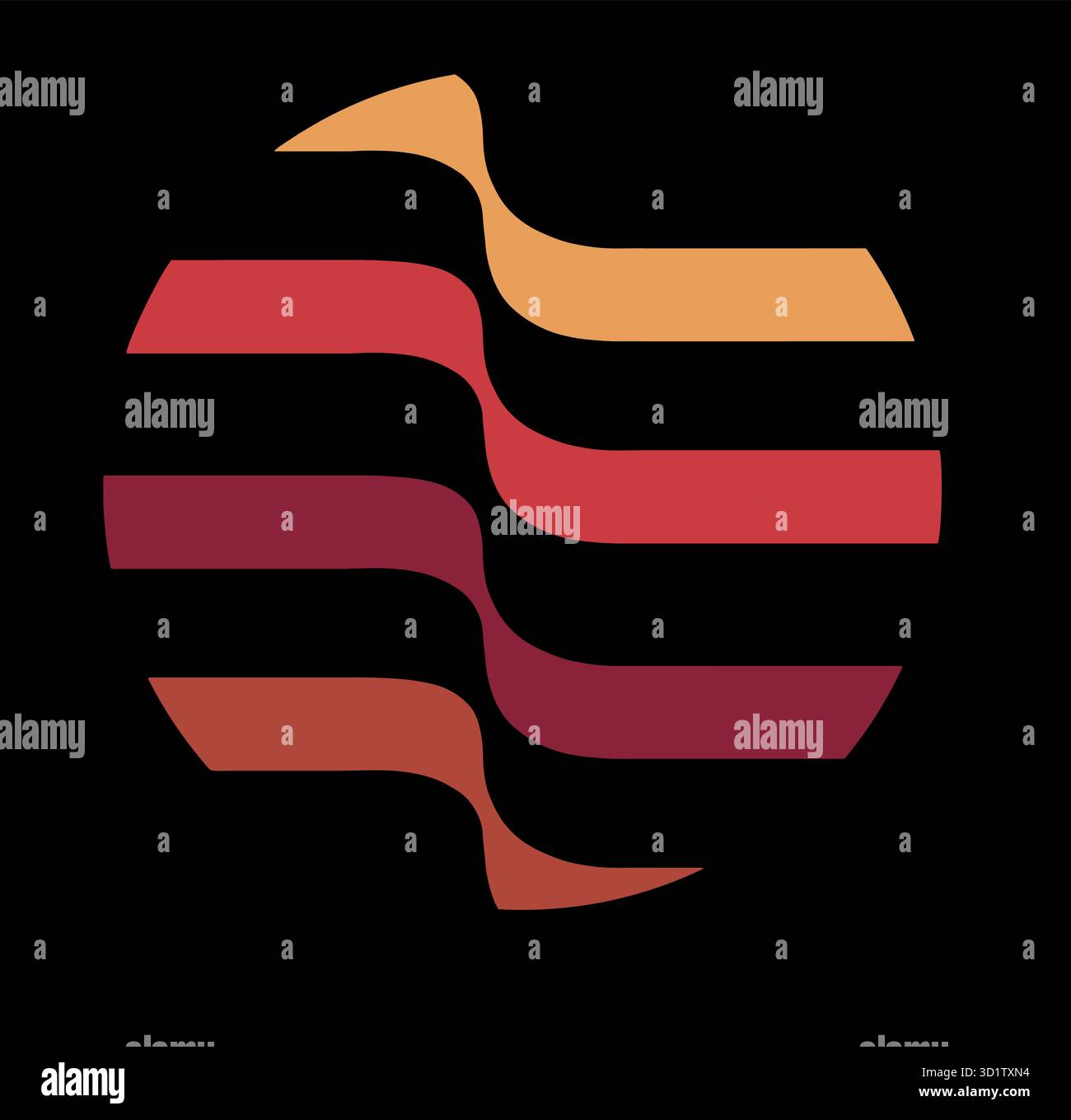 Ribbons color form visually Stock Vector Images - Alamy