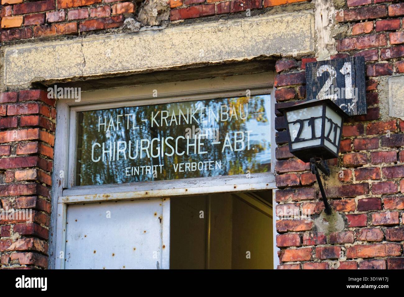 Former Auschwitz concentration camp, main camp Stock Photo