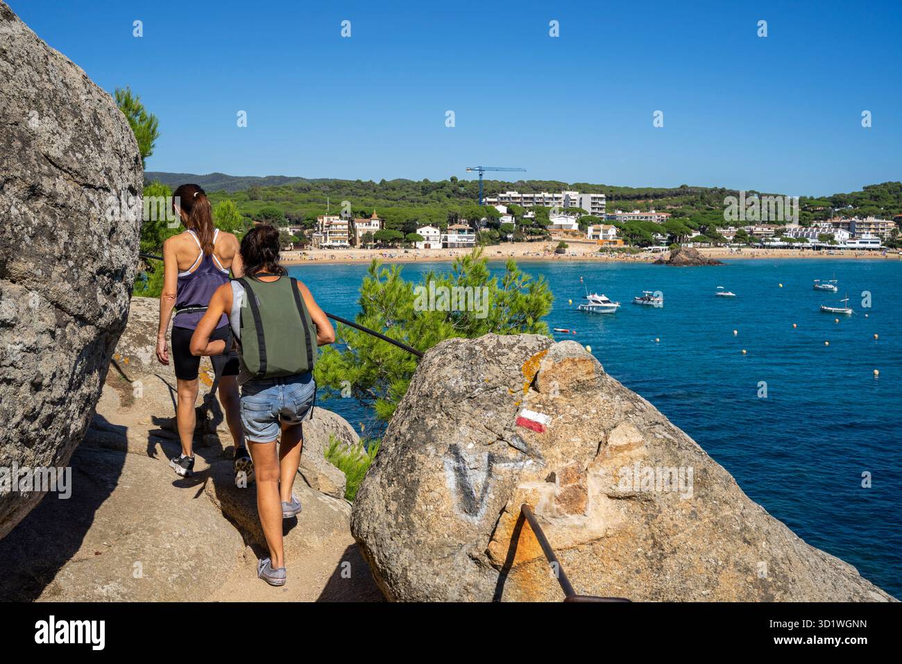 Hikers on walking route hi-res stock photography and images - Alamy