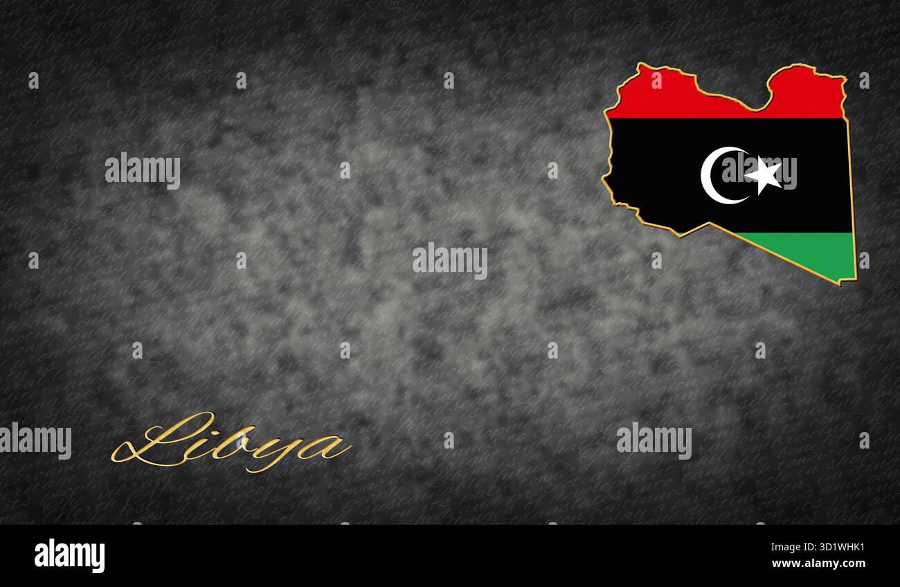 Labyla Historical libya map hi-res stock photography and images - Alamy