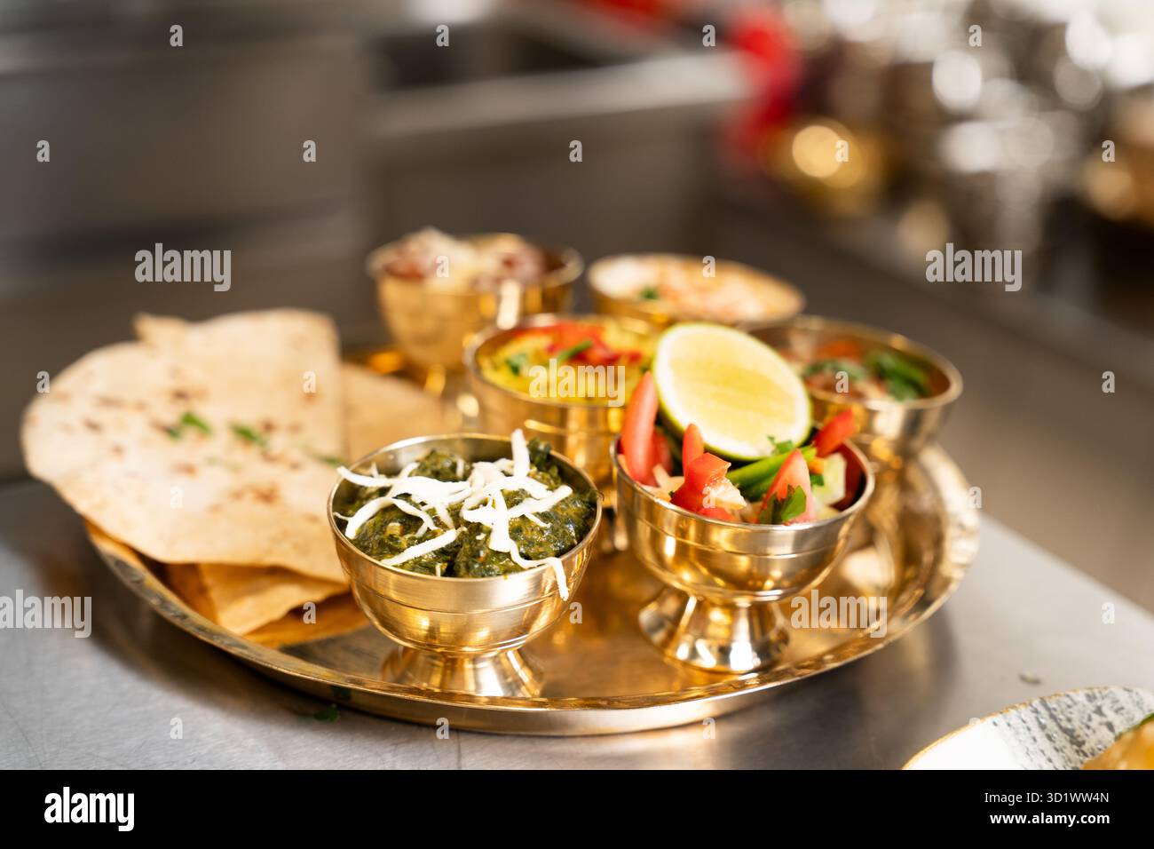 Indian thali plate meal hi-res stock photography and images - Alamy