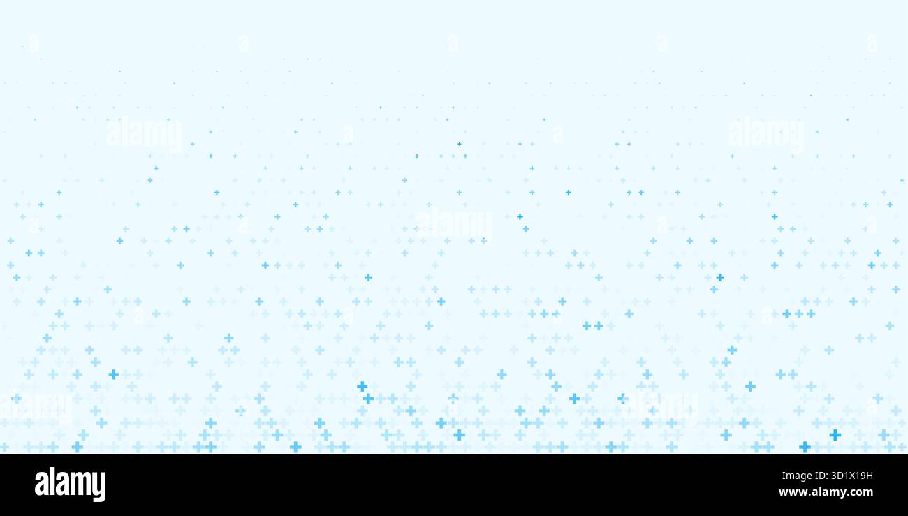 Medical blue plus pattern health tech abstract background. Hospital ...