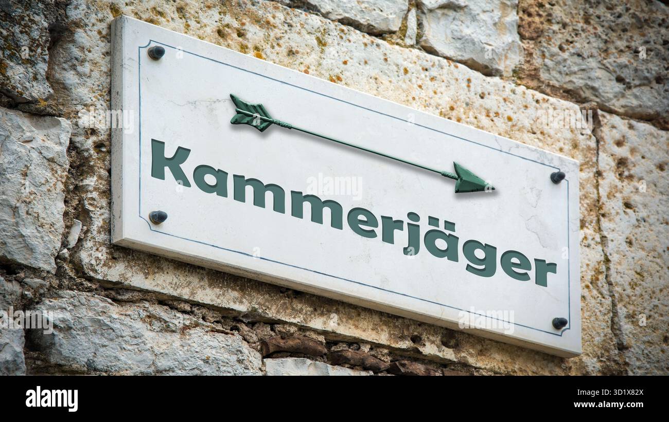 Signposts the direct way to Exterminator - Bildmontage Stock Photo