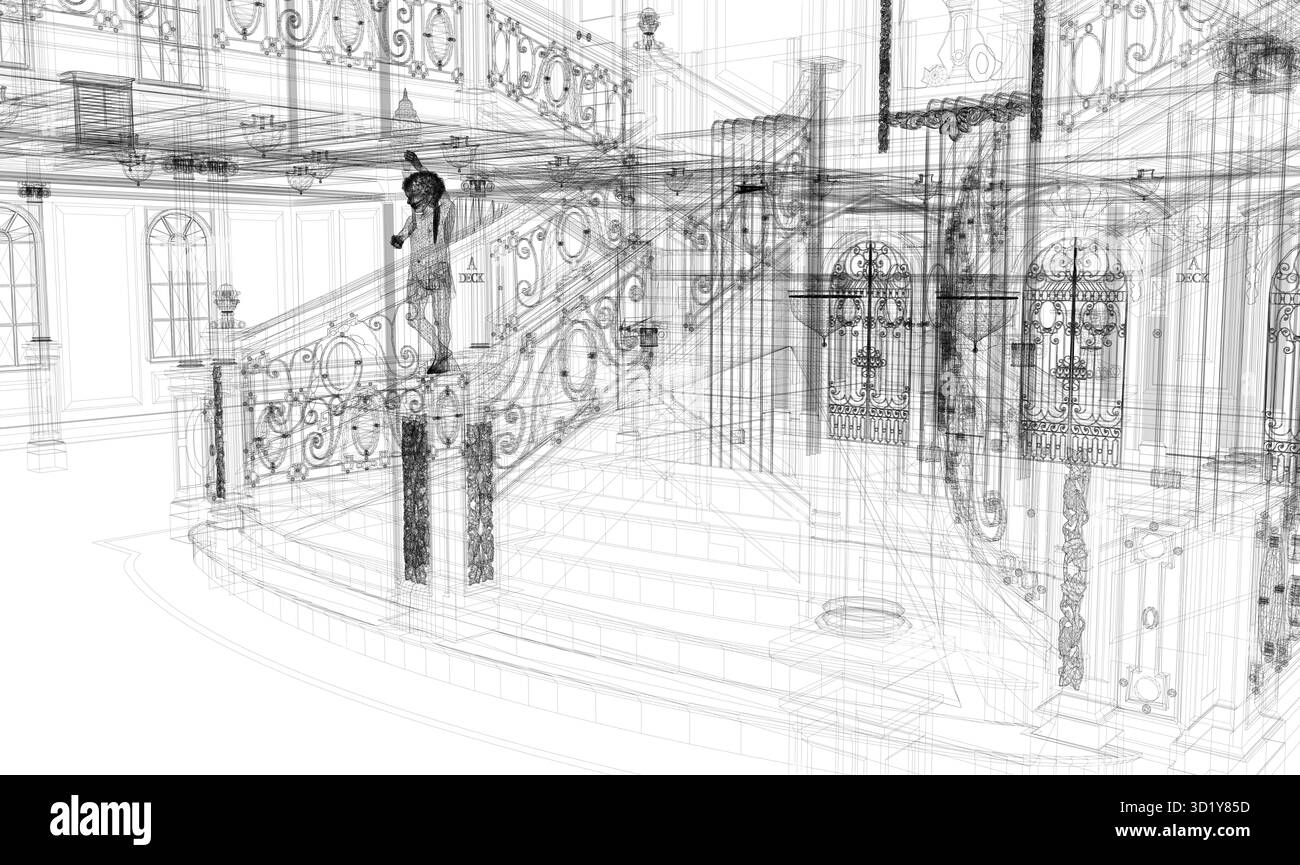Titanic schematic hi-res stock photography and images - Alamy