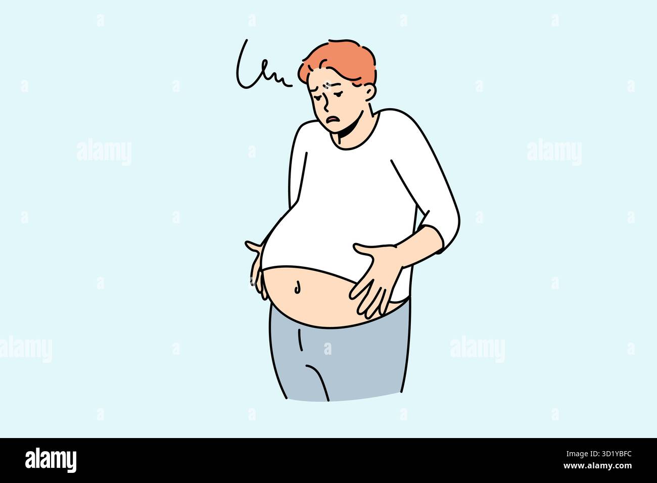 Sick to stomach drawing hi-res stock photography and images - Alamy