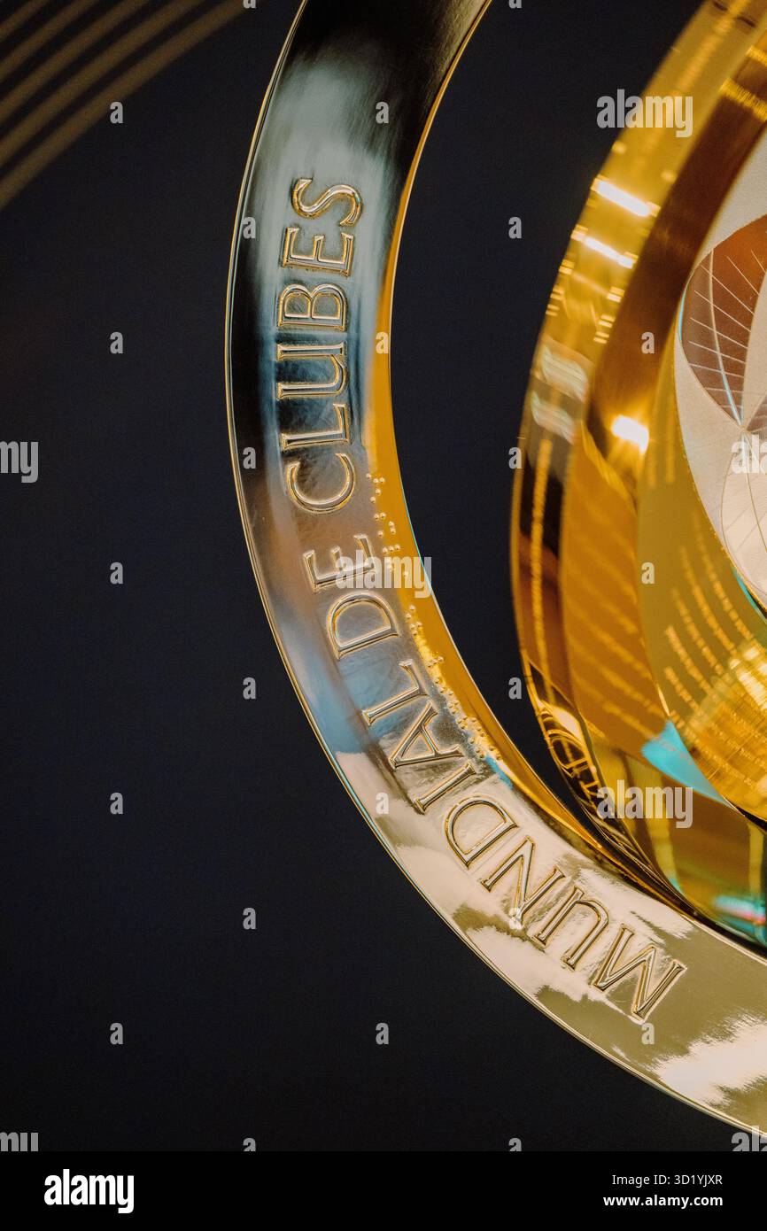 Cwc Potm Trophy FIFA Club World Cup FIFA CWC Trophy Stock Photo - Alamy