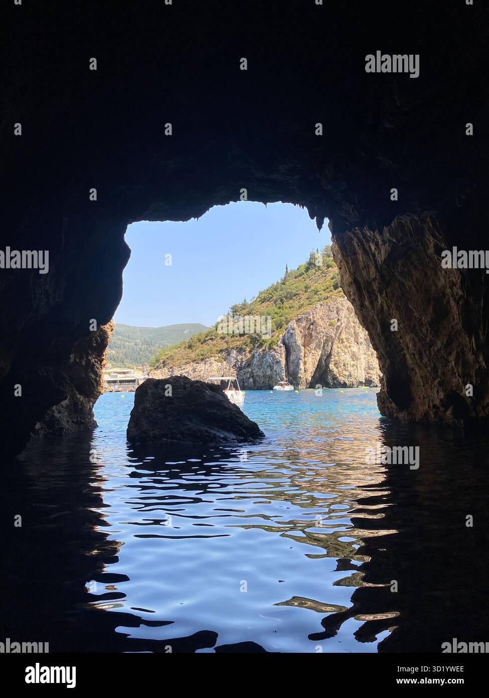 Greece Corfu Vacation 2025 - Smartphone Captured Stock Image