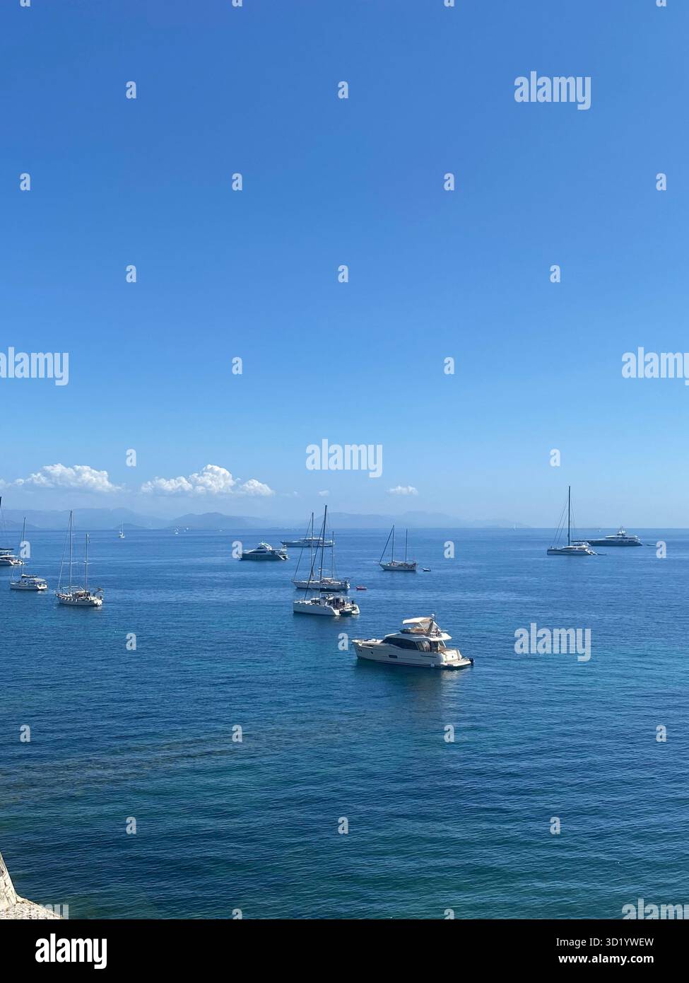 Greece Corfu Vacation 2025 - Smartphone Captured Stock Image