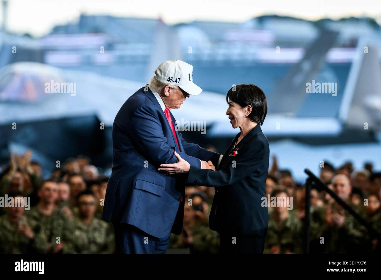 President Donald Trump and Japanese Prime Minister Sanae Takaichi share ...