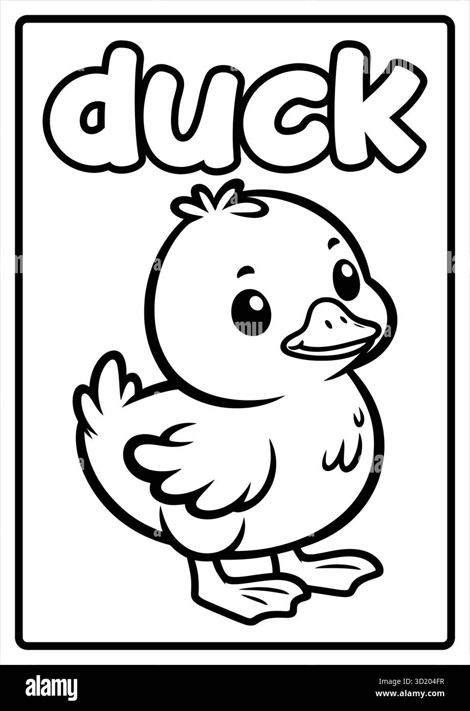 Printable Cute Animal Coloring Pages for Kids feature fun and easy-to ...