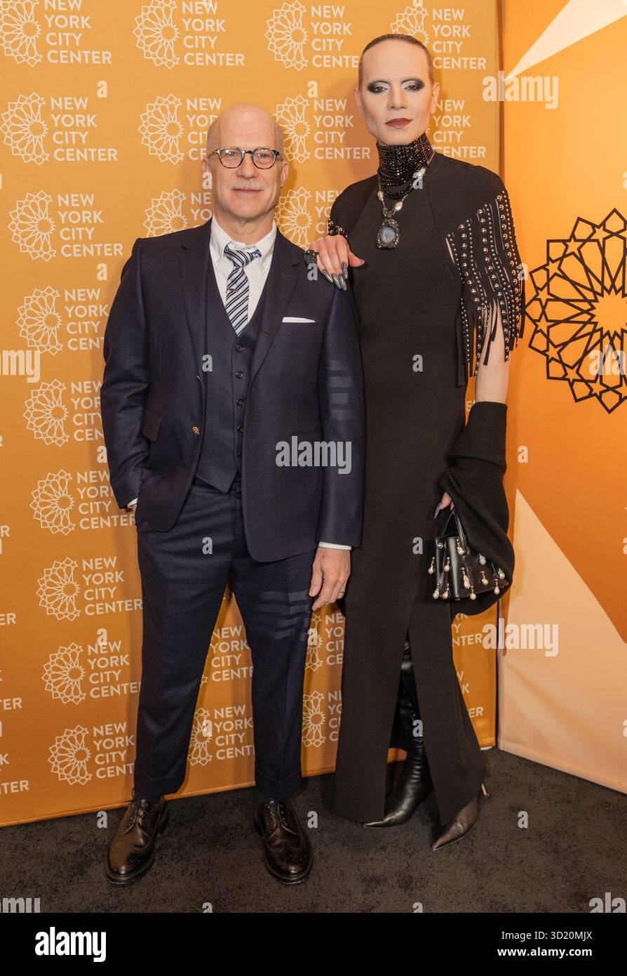 Jordan Roth Dad Richie Jackson and Jordan Roth attend opening night for musical 'Bat ...