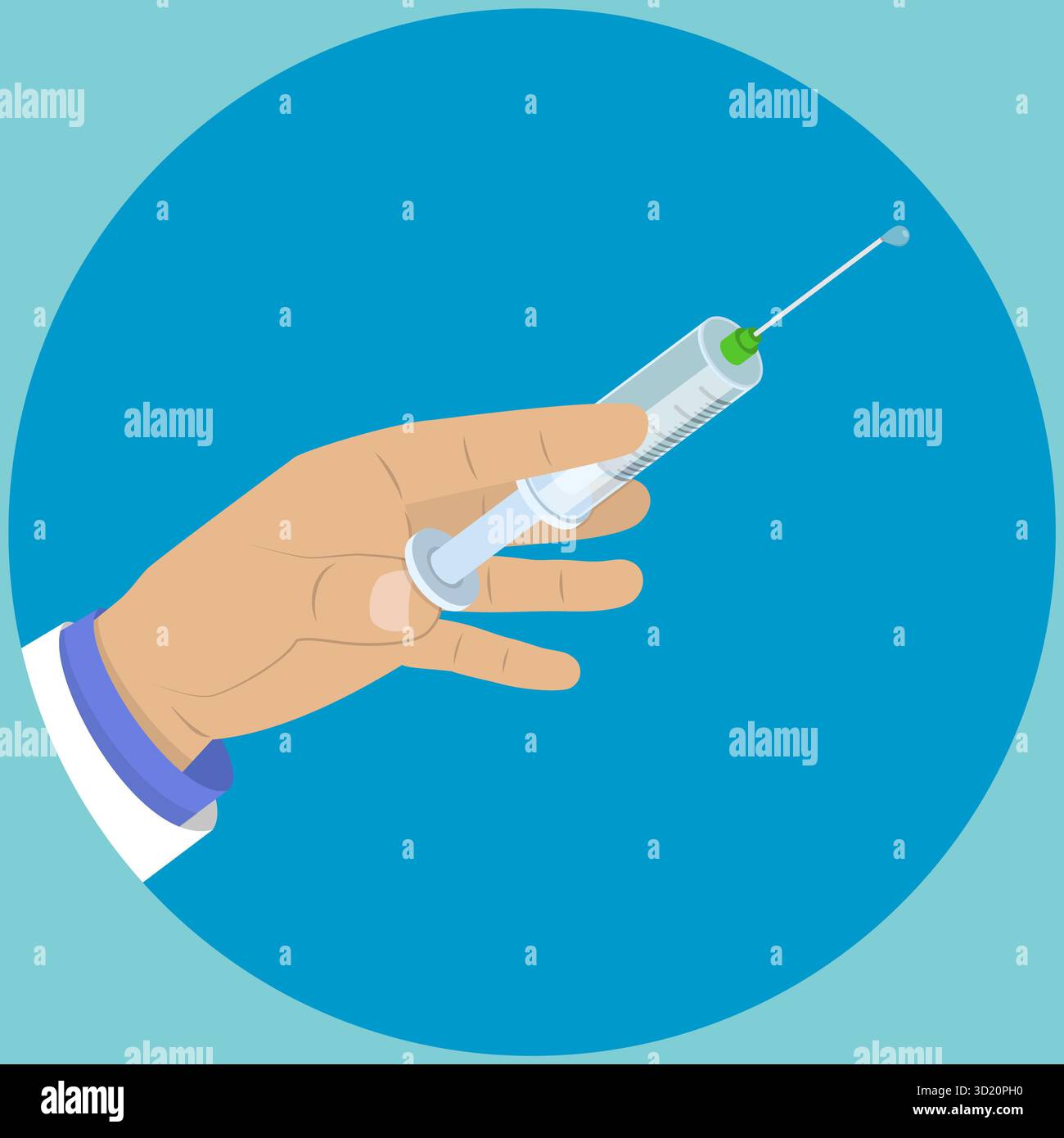 Illustrator Injection 3D Isometric Flat Illustration of Injection Syringe, Vaccine Shot Stock ...