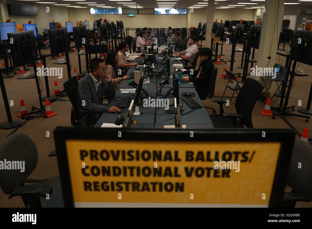 Provisional ballots for the statewide special election are sorted at ...