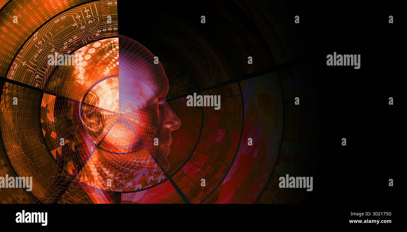 Data Science Abstract Complex Algorithm Calculation Concept Stock Photo