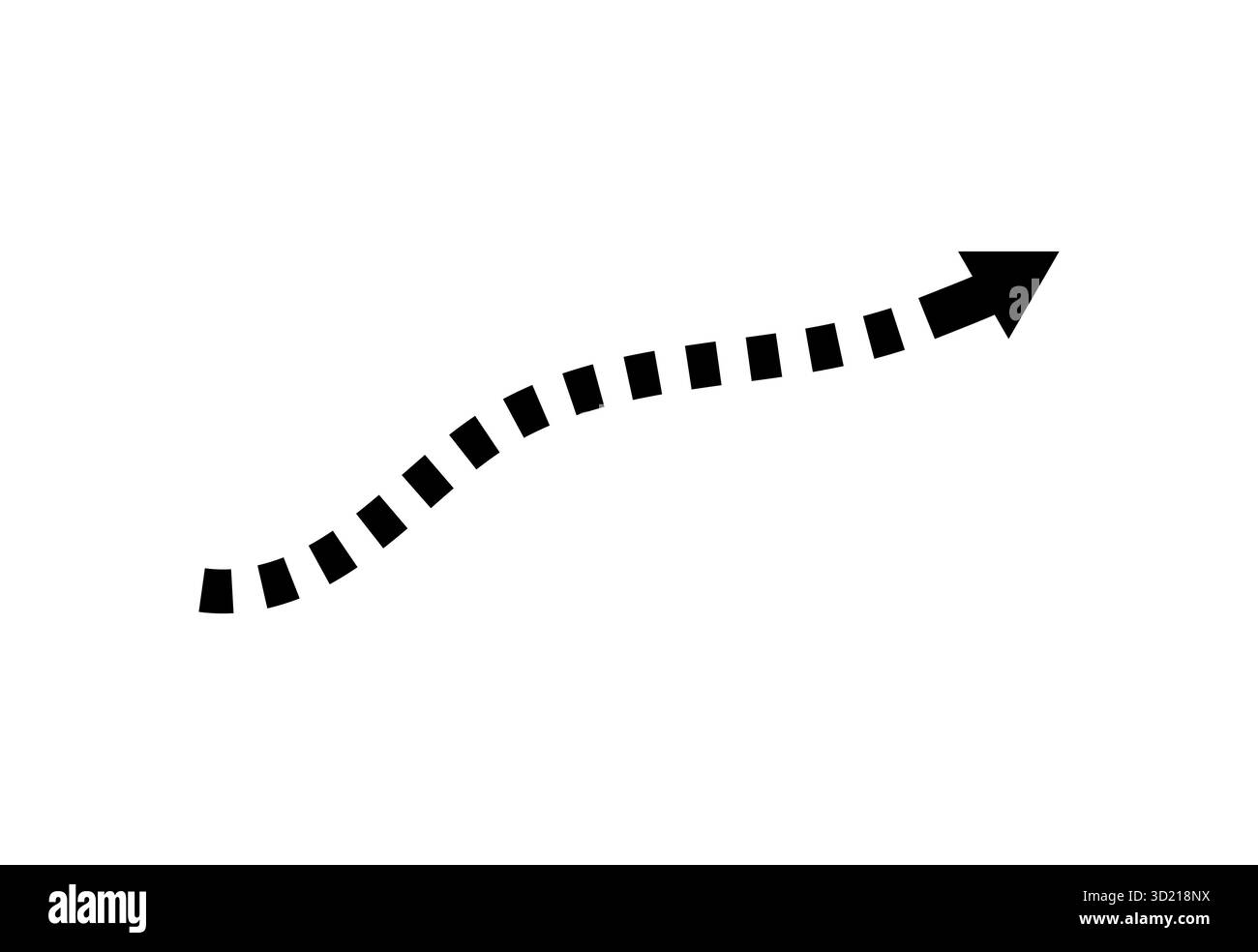 Dashed line arrow Black and White Stock Photos \u0026 Images - Alamy, image size:1300x984