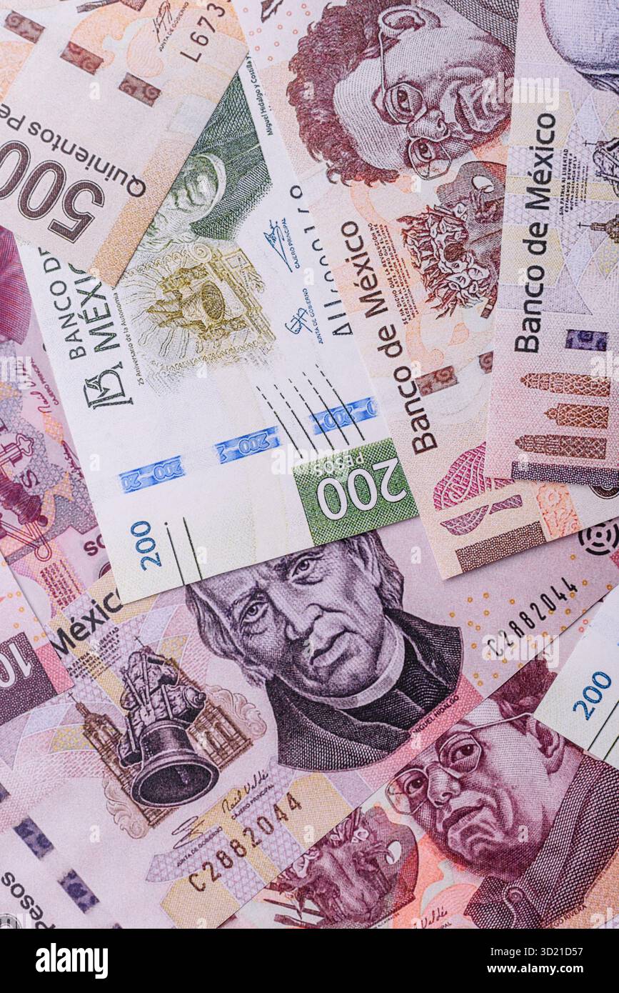 Mexican money peso hi-res stock photography and images - Alamy