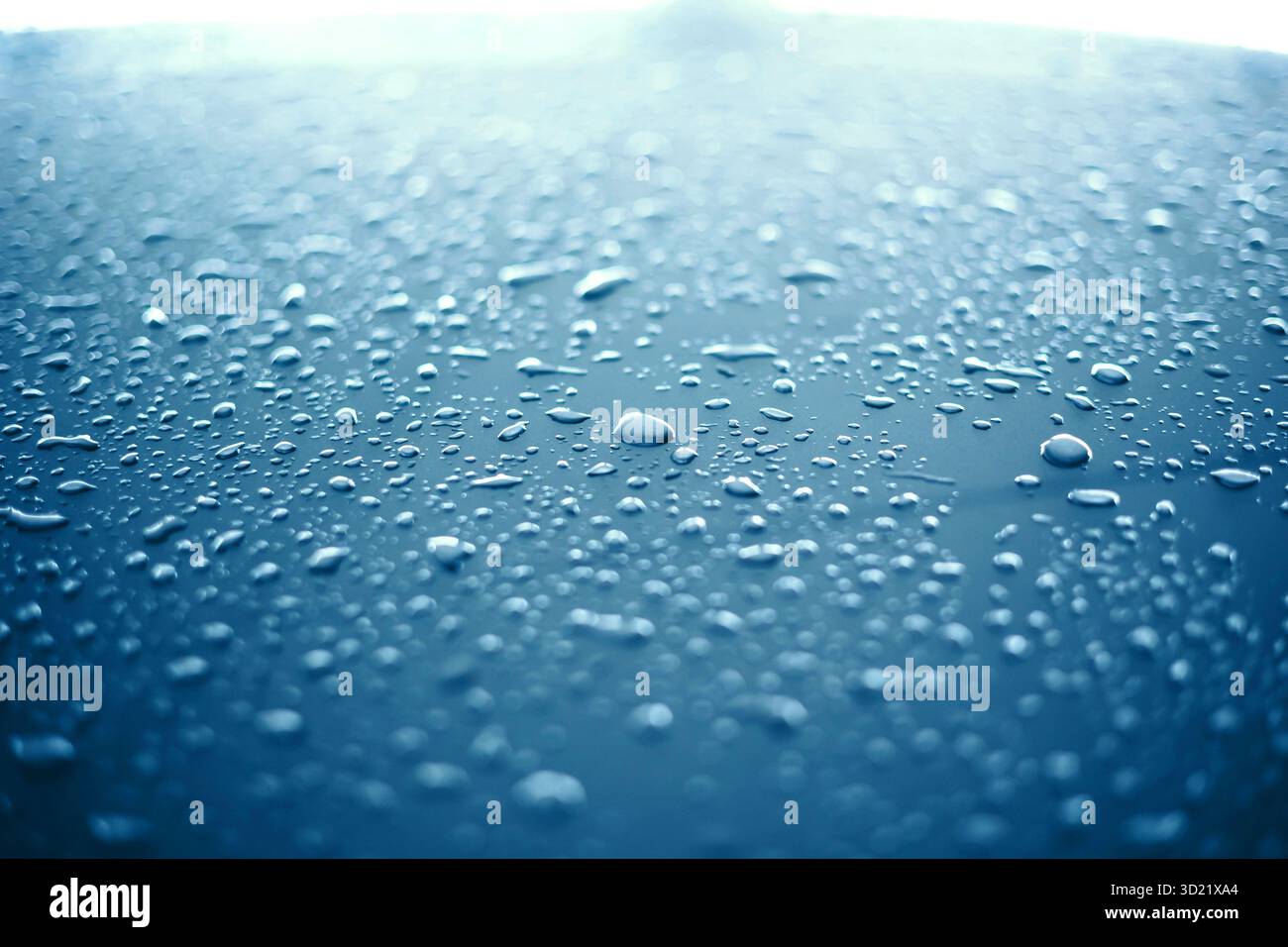 raining season. water rain drop moist in blur color tone, weather in rainy season Stock Photo