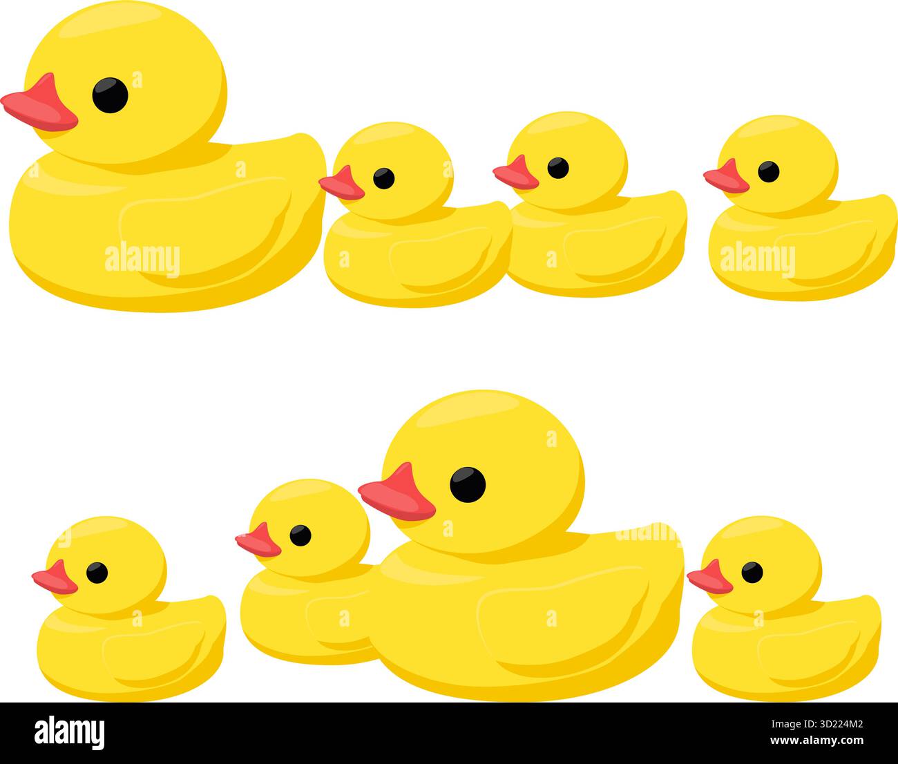 Toy duck floating on Stock Vector Images - Alamy