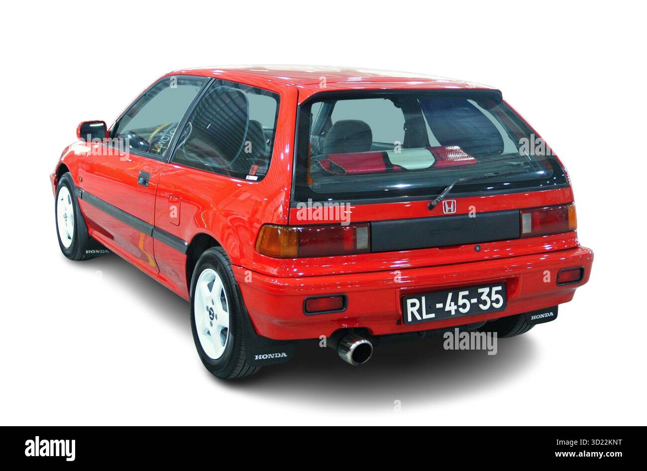 Hatchback Rear End Red Honda Civic Hatchback parked showing rear end Stock Photo - Alamy