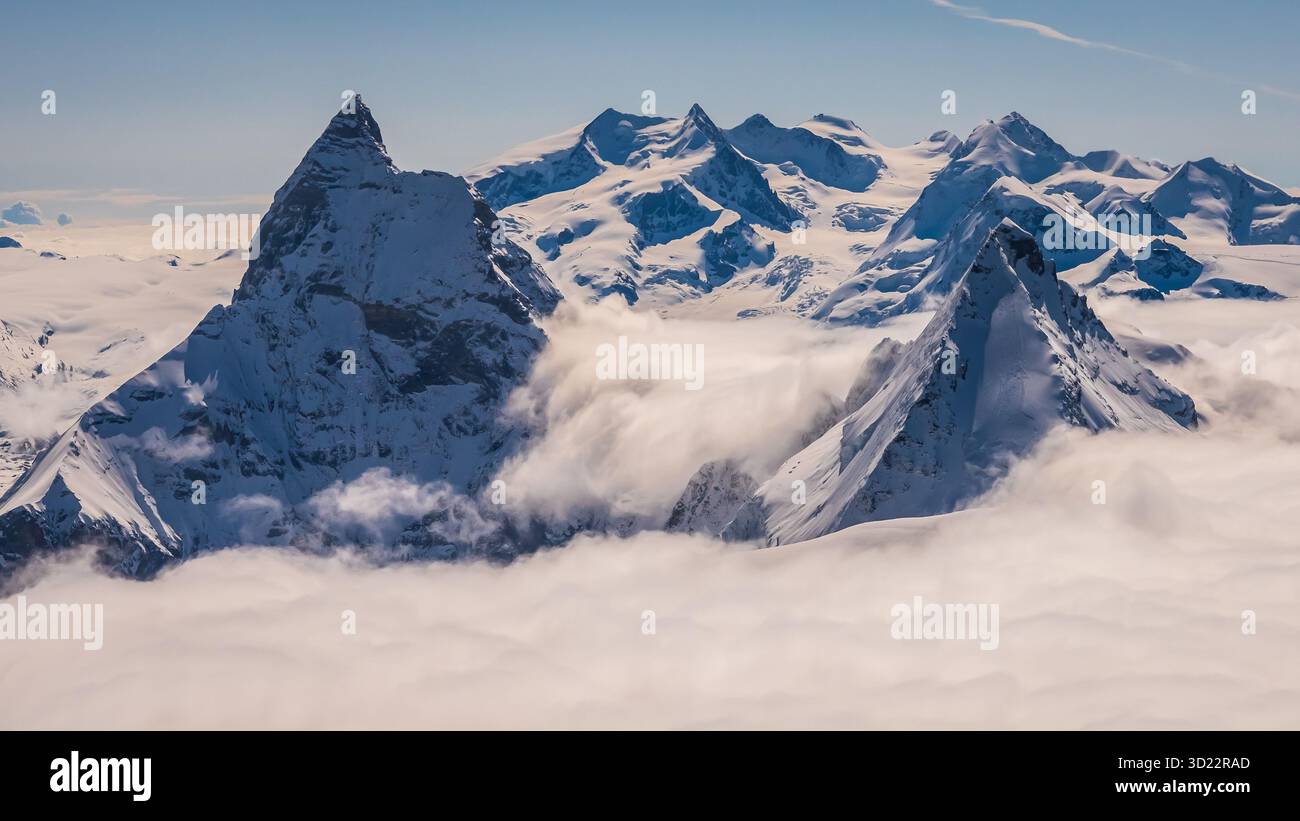 the icon of the Alps - Matterhorn! stunning high alpine mountain
