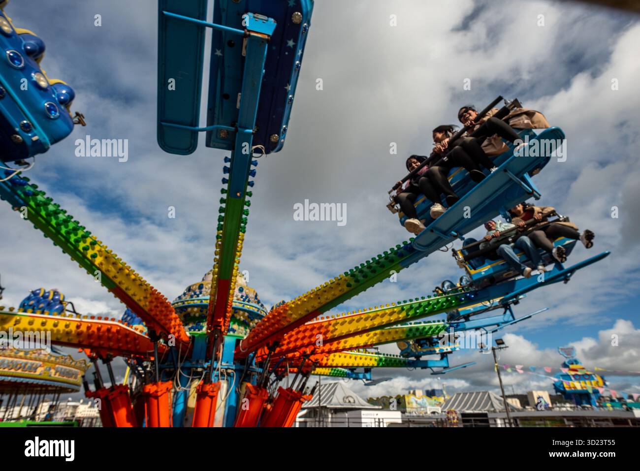 Emperors Palace Funfair Rides Brighton, October 25th 2025: Funfair rides on Palace Pier Stock Photo ...
