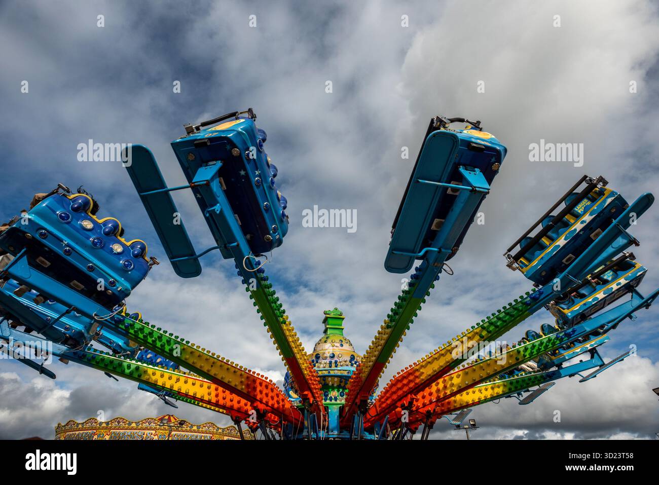 Brighton, October 25th 2025: Funfair rides on Palace Pier Stock Photo ...