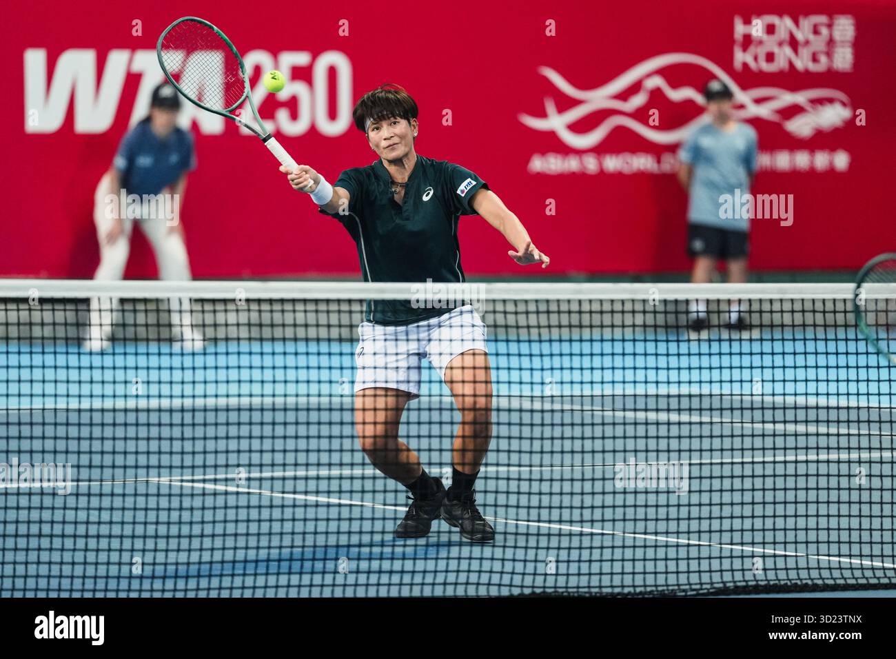 HONG KONG, China - T. Gibson and M. Inglis vs M. Kobori and P. Plipuech during WTA 250 - Prudential Hong Kong Tennis Open at Victoria Park Tennis Court on October 30, 2025 in Hong Kong, China, (Photo by Jack Ng/Alamy Live News) Stock Photo