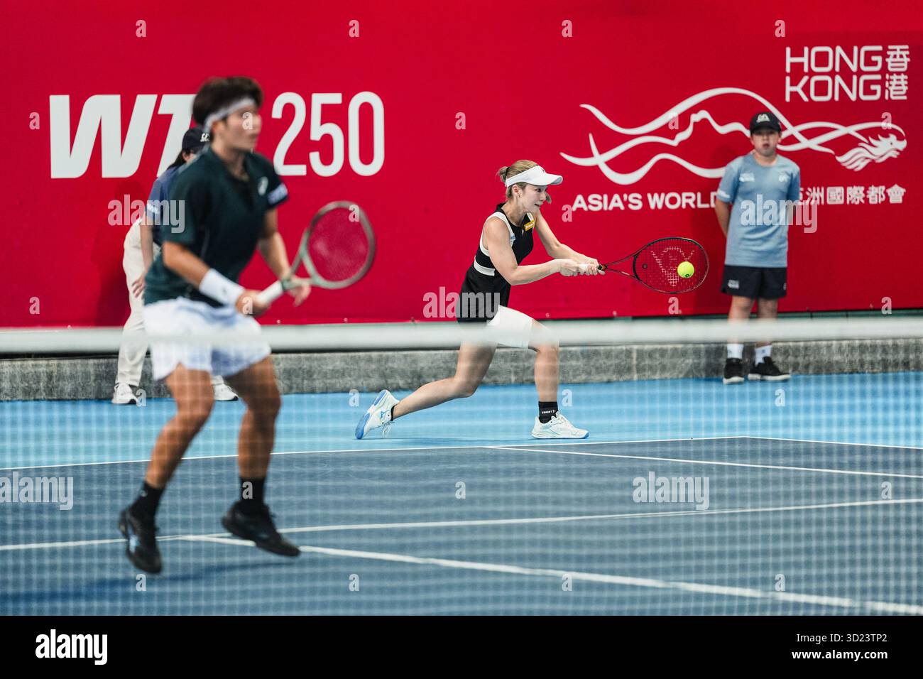 HONG KONG, China - T. Gibson and M. Inglis vs M. Kobori and P. Plipuech during WTA 250 - Prudential Hong Kong Tennis Open at Victoria Park Tennis Court on October 30, 2025 in Hong Kong, China, (Photo by Jack Ng/Alamy Live News) Stock Photo