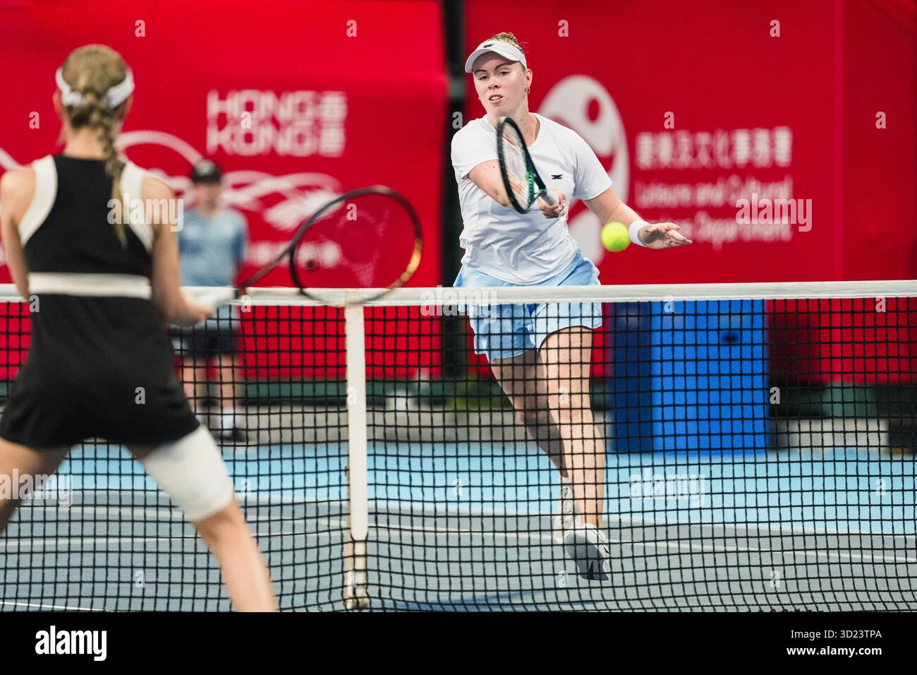 HONG KONG, China - T. Gibson and M. Inglis vs M. Kobori and P. Plipuech during WTA 250 - Prudential Hong Kong Tennis Open at Victoria Park Tennis Court on October 30, 2025 in Hong Kong, China, (Photo by Jack Ng/Alamy Live News) Stock Photo