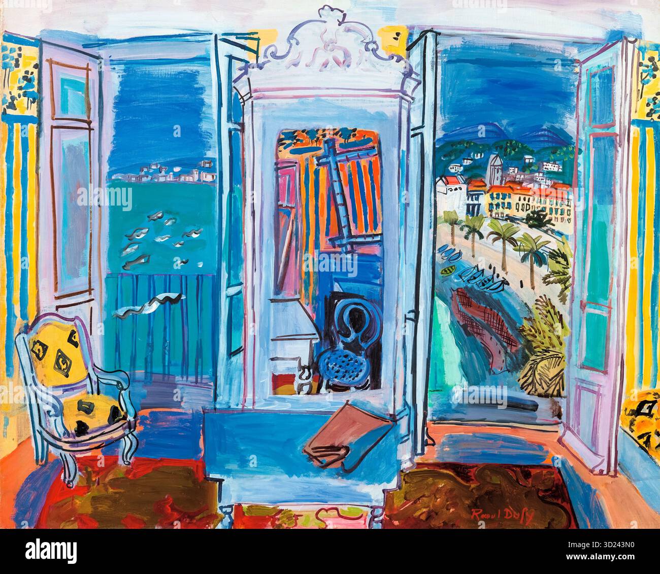 At the window oil on canvas art hi-res stock photography and images - Alamy, image size:1300x1131