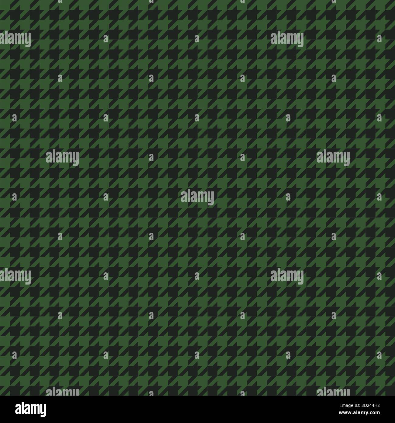 Green And Brown Houndstooth Pattern Stock Vector