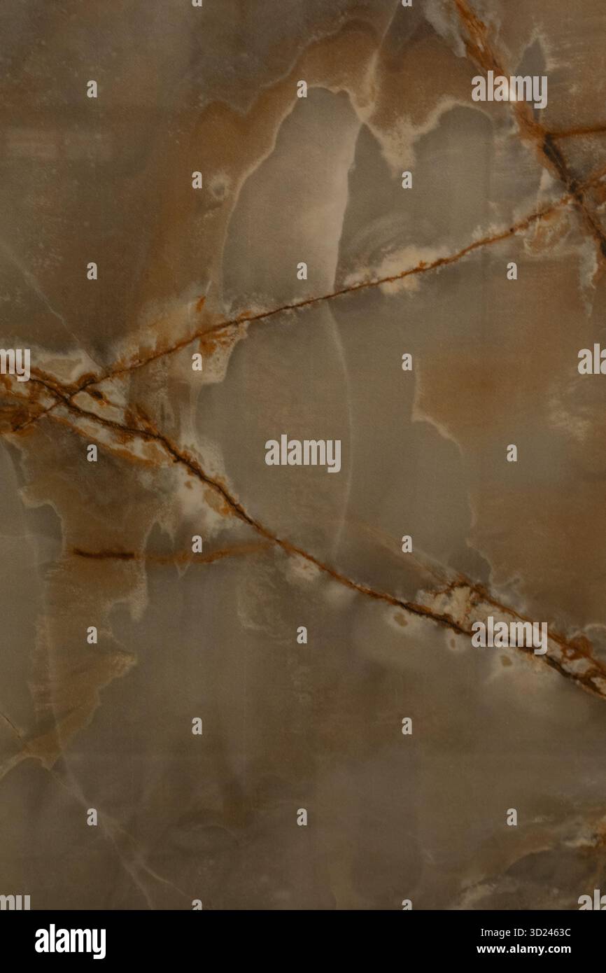 Elegant marble surface with distinct veining patterns in neutral tones ...