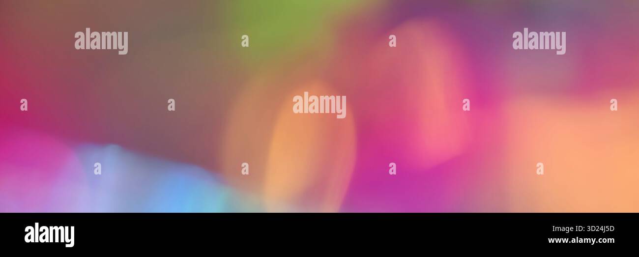 Colorful abstract blurred background in vivid gradient hues of pink, orange Stock Photo