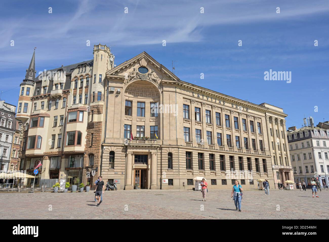 Latvian Radio LR, Gebäude am Domplatz Doma laukums, Altstadt, Riga ...