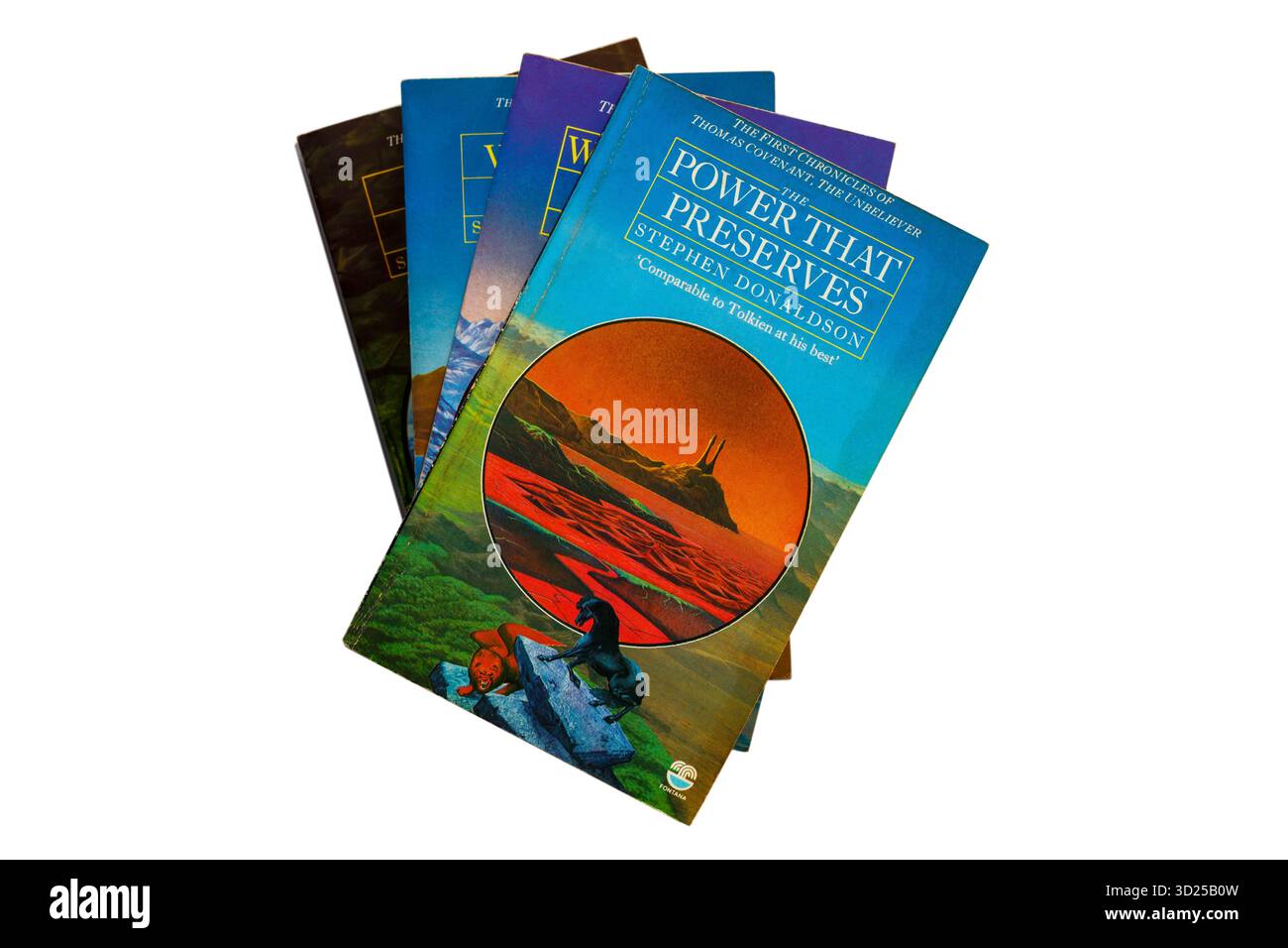 Selection of Stephen Donaldson books with Power that Preserves book on ...