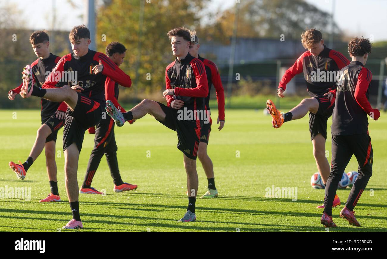 Belgium's Axl Wins pictured during a training session of the Belgian ...