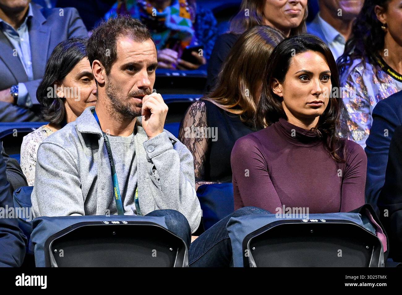Richard Gasquet And His Girlfriend Clementine During The Rolex Paris richard-gasquet-and-his-girlfriend-clementine-during-the-rolex-paris