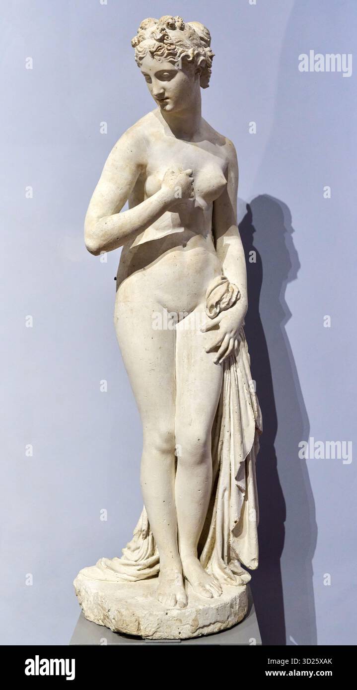 Venus (Venus and Cupid), Model in plaster, 1817-1819, LORENZO BARTOLINI (Savignano di Prato, 1777 - Firenze, 1850), Gipsoteca, Plaster Cast Gallery, A Stock Photo