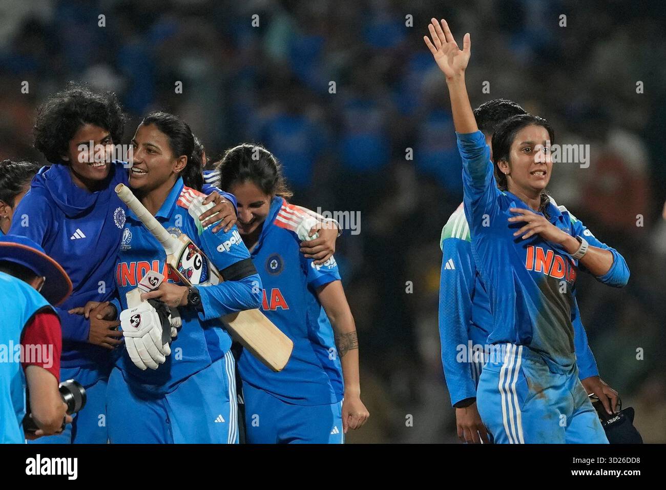 India s Jemimah Rodrigues Right Celebrates After Winning The ICC india-s-jemimah-rodrigues-right-celebrates-after-winning-the-icc