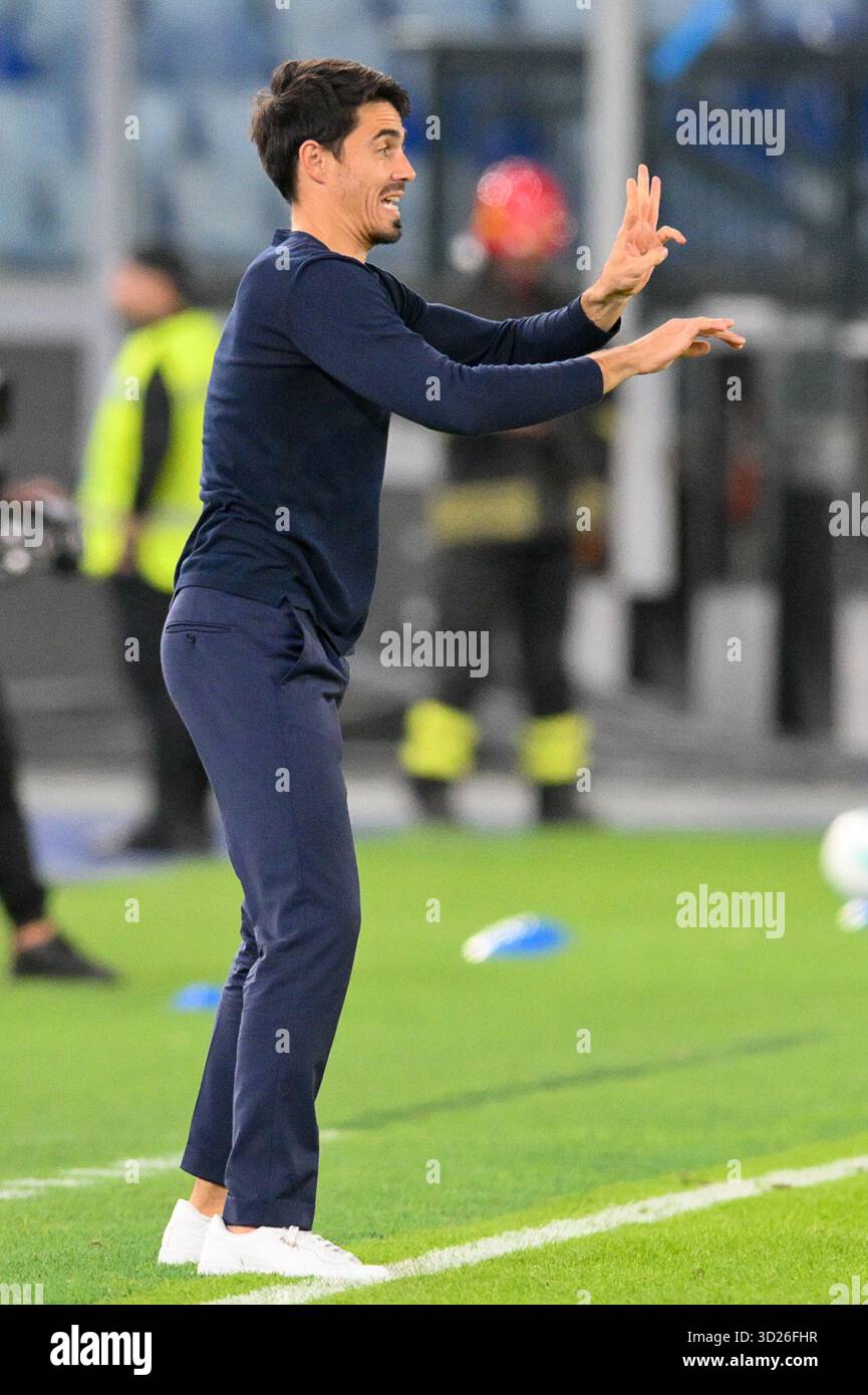 Olimpico Stadium, Rome, Italy - Carlos Cuesta head coach of Parma ...