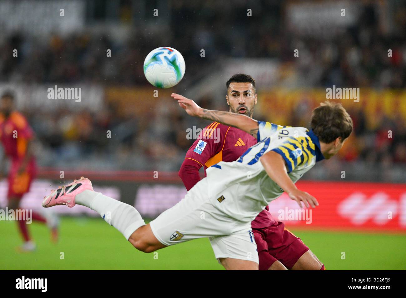 Olimpico Stadium, Rome, Italy - Zeki Celik of AS Roma during Serie A ...
