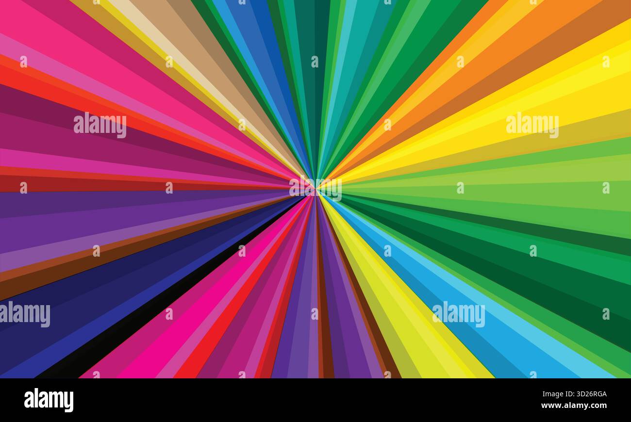 Rainbow Swirl Abstract Art Vector Image, abstract background Stock Vector