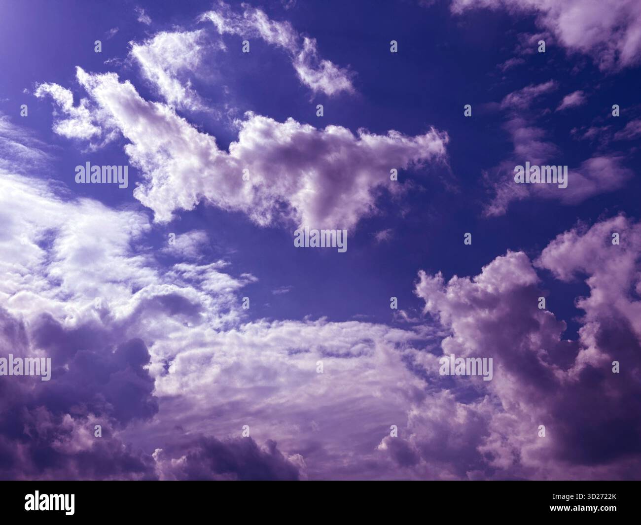 Beautiful clouds in the sky at evening Stock Photo