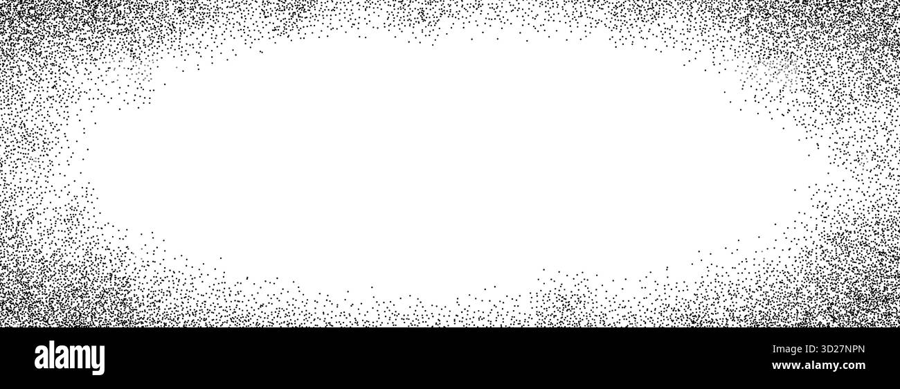 Sand grain gradient texture. Fading sprayed dot frame background ...