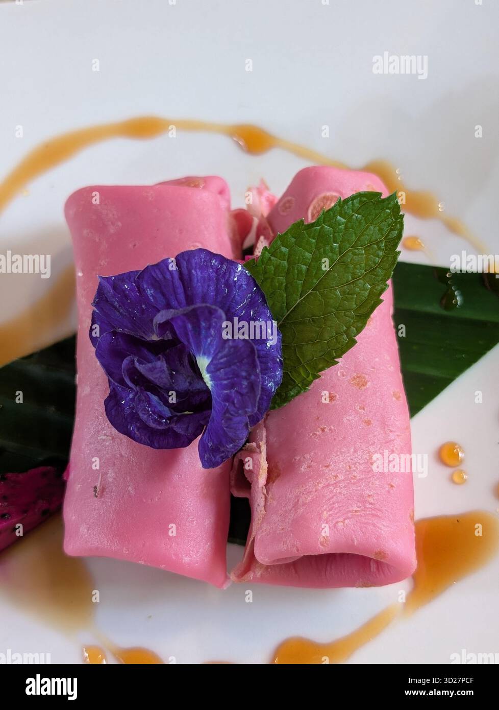 Palm sugar crepes - Smartphone Captured Stock Image